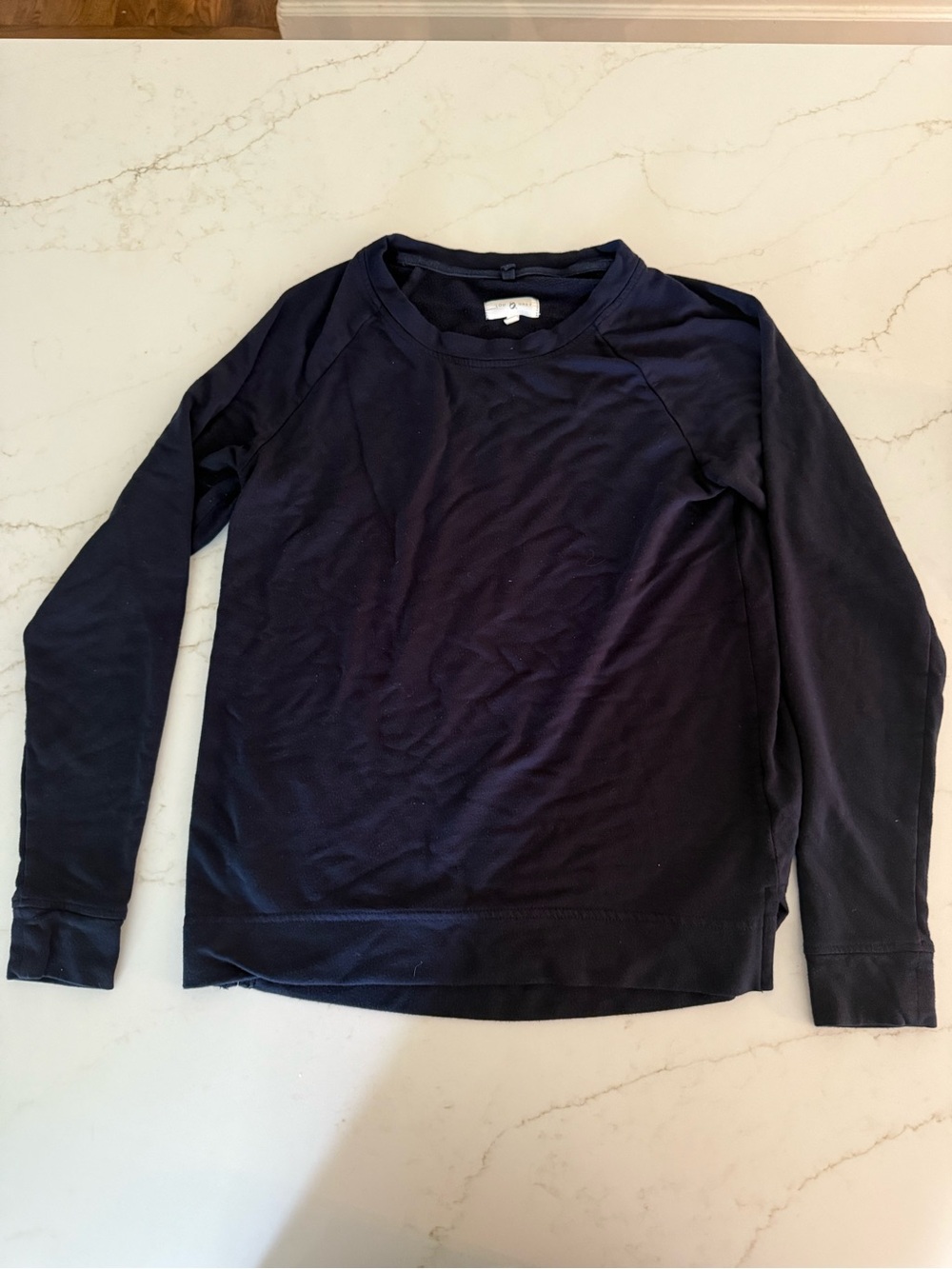 Navy Long-Sleeve Crewneck Shirt